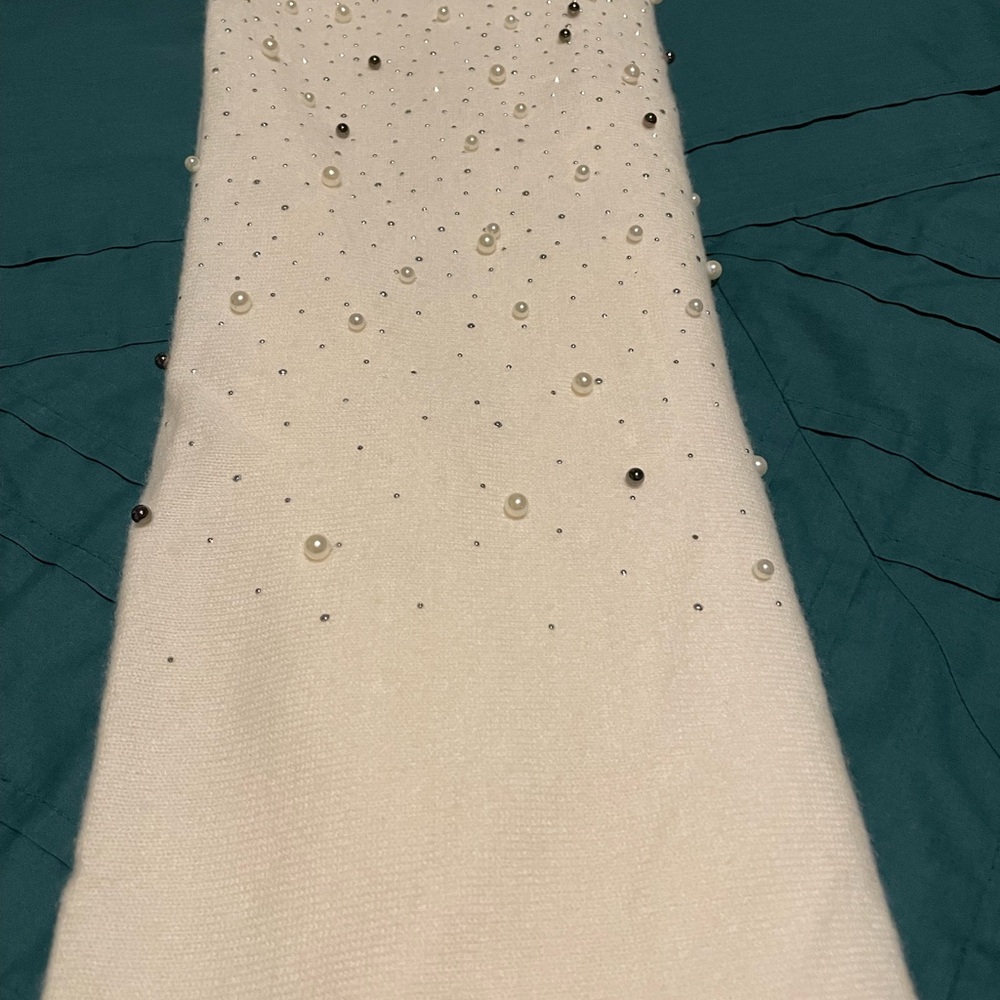 NWT Ming Wang cashmere/wool multi scarf - Picture 7 of 7